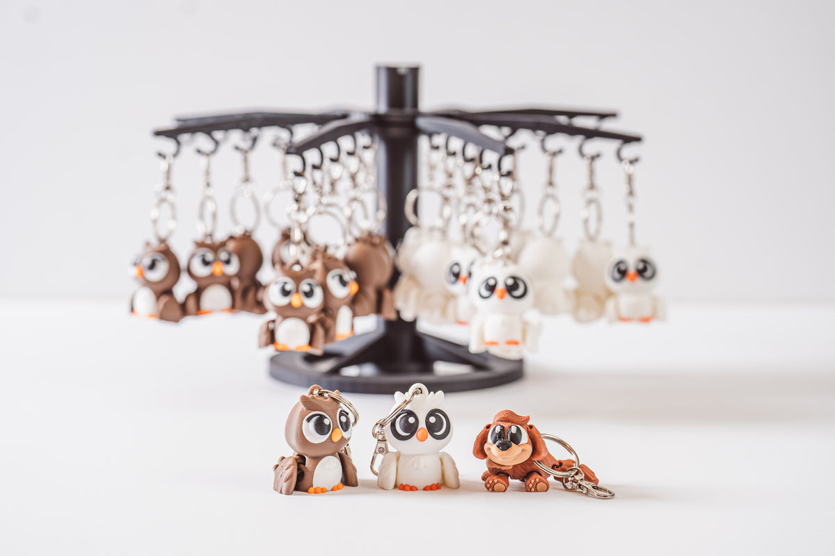 3D-Printed Fidgets Clicky and key chains