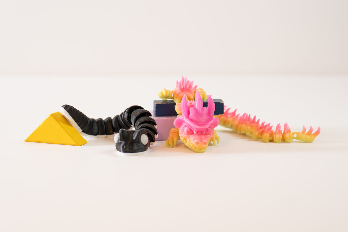 3D-Printed Fidgets Clicky and key chains