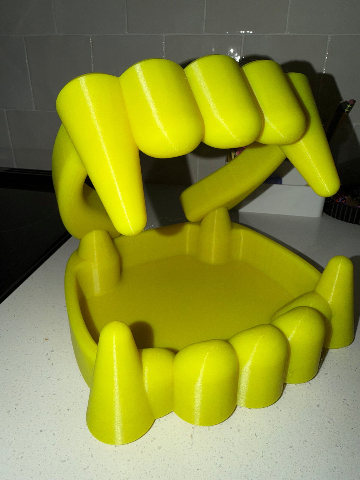 Halloween bowl vampire teeth adjustable
