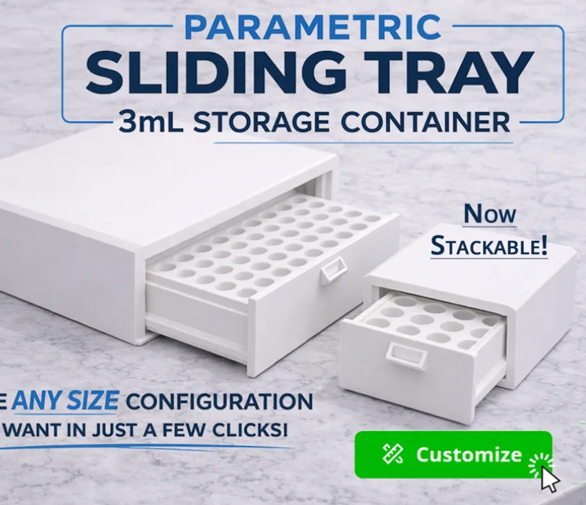 Peptide Holder/Organizer, print the size you want.